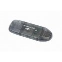 Gembird FD2-SD-1 kortinlukija USB 2.0 musta Gembird FD2-SD-1 kortinlukija USB 2.0 musta