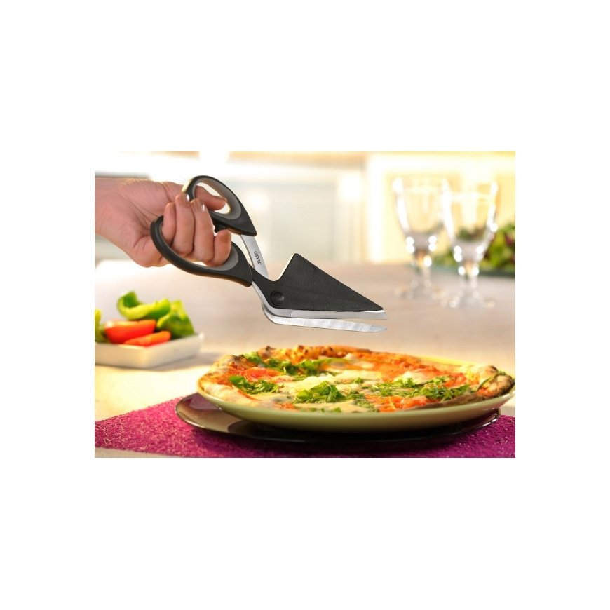 GEFU PEZZO kitchen scissors 272 mm Black, Grey Pizza – 2