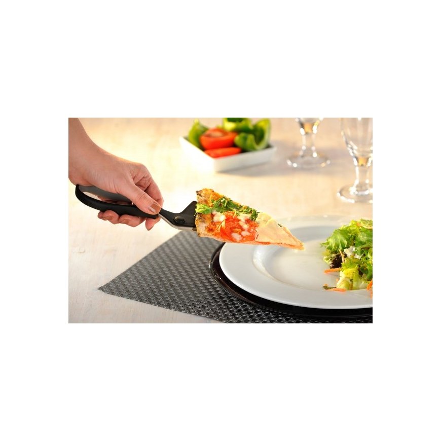 GEFU PEZZO kitchen scissors 272 mm Black, Grey Pizza – 5