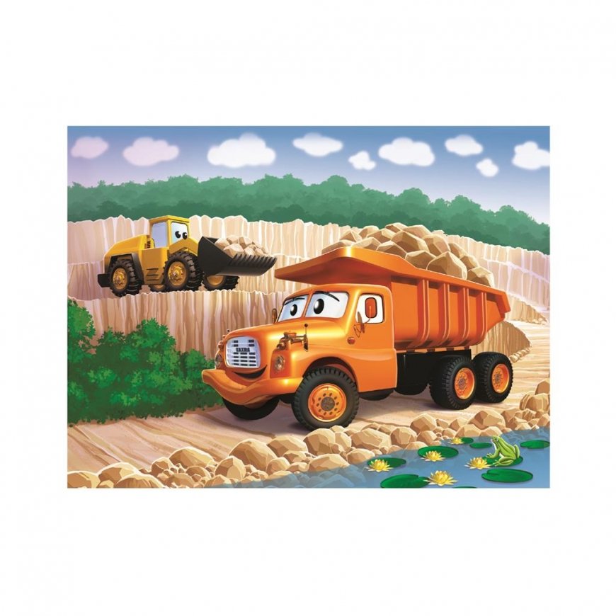 Dino block puzzle made of wood 12 pcs Tatra cars – 2