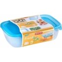 Set of 3 food containers rectangle 2+1+0,5L Fresh&Go yellow Set of 3 food containers rectangle 2+1+0,5L Fresh&Go yellow