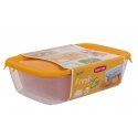 Set of 3 food containers rectangle 2+1+0,5L Fresh&Go yellow Set of 3 food containers rectangle 2+1+0,5L Fresh&Go yellow