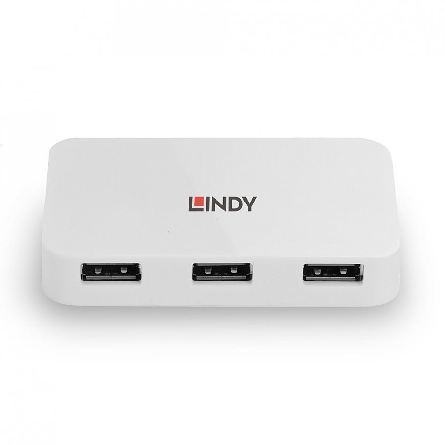 Lindy 43143 keskitin USB 3.2 Gen 1 (3.1 Gen 1) Type-A 5000 Mbit/s Valkoinen – 3