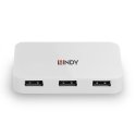 Lindy 43143 хаб-разветвитель USB 3.2 Gen 1 (3.1 Gen 1) Type-A 5000 Мбит/с Белый