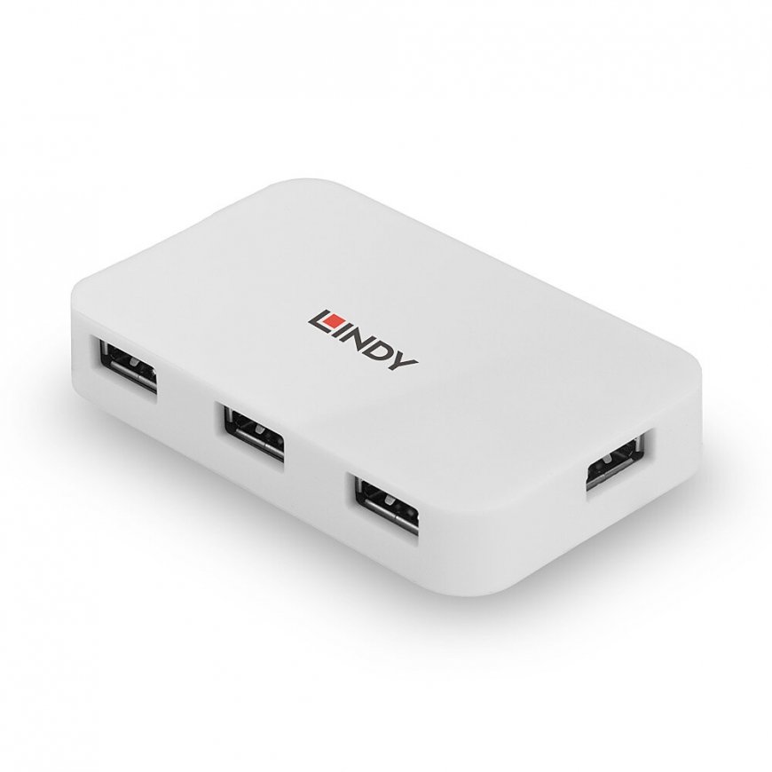 Lindy 43143 sąsajos šakotuvas USB 3.2 Gen 1 (3.1 Gen 1) Type-A 5000 Mbit/ai Balta – 5