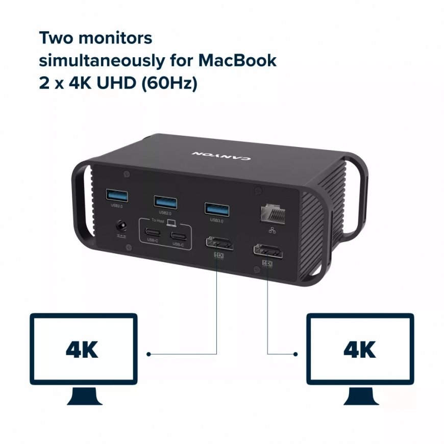Canyon CNS-HDS95ST док-станция для ноутбука Док-разъём USB 3.2 Gen 2 (3.1 Gen 2) Type-C Черный – 3