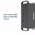 Canyon CNS-HDS95ST dokstacija Dok-ligzda USB 3.2 Gen 2 (3.1 Gen 2) Type-C Melns Canyon CNS-HDS95ST dokstacija Dok-ligzda USB 3.2 Gen 2 (3.1 Gen 2) Type-C Melns