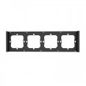 Frame for switch M5 80 quadruple 4-fold SONOFF M5-4C-80-F (graphite/black) Frame for switch M5 80 quadruple 4-fold SONOFF M5-4C-80-F (graphite/black)