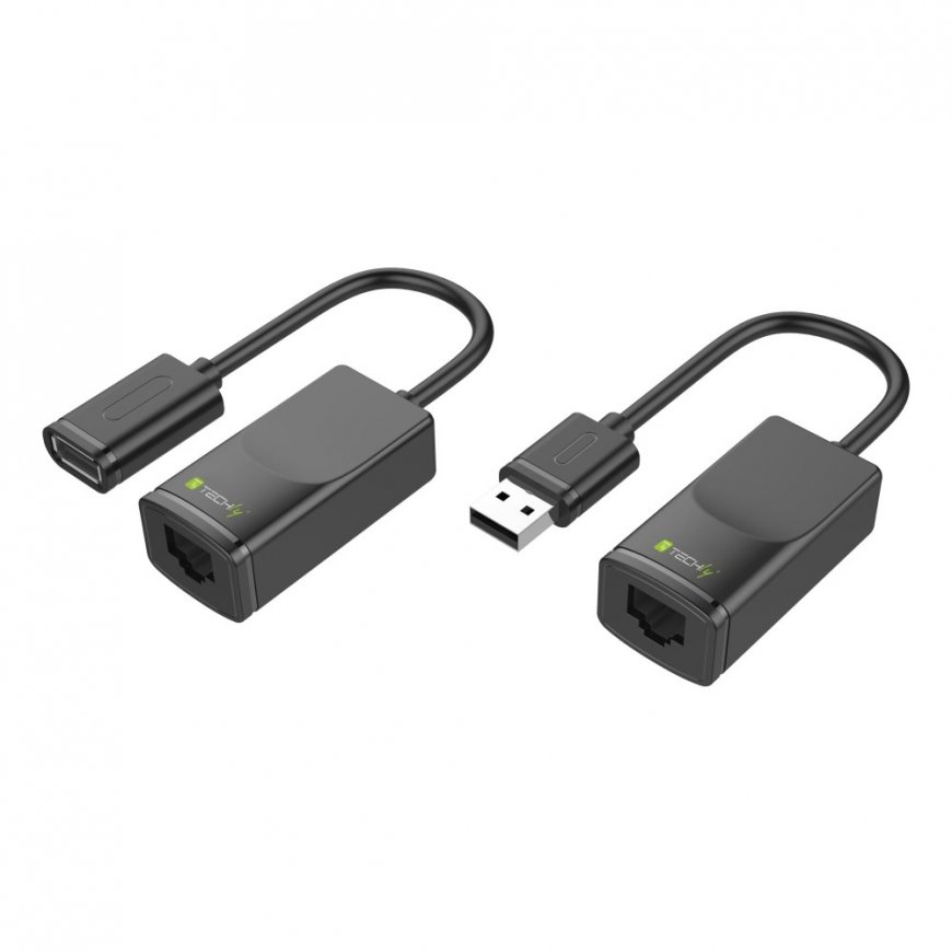 Techly IUSB-EXTENDTY2 kabeļu spraudņu pāreja RJ-45