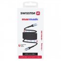 Swissten Magnetic USB-C Data Cable Self-Winding 60W 1m