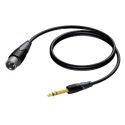 XLR MALE - 6,3 MM JACK MALE STEREO 1,5 M