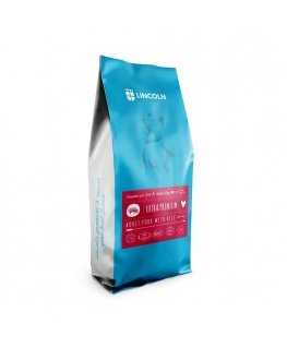 LINCOLN Ultra premium Keskmine ja suur sealiha riisiga - koera kuivtoit - 12kg
