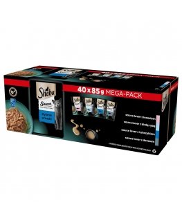 SHEBA Sauce Collection Kalamaitsete kollektsioon - kassi märgtoit - 40x85 g