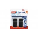 TESA Powerstrips Hoonesisene Universaalne konks Must 2 tk TESA Powerstrips Hoonesisene Universaalne konks Must 2 tk