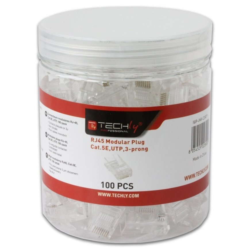 Techly IWP-JAR-C5RTY коннектор RJ45 Прозрачный