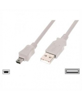 Logilink USB MINI-B 5-pin 180 Cert 1.8m Mini-USB B, USB A, 1.8 m, Black