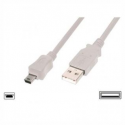 Logilink USB MINI-B 5-pin 180 Cert 1.8m Mini-USB B, USB A, 1.8 m, Black