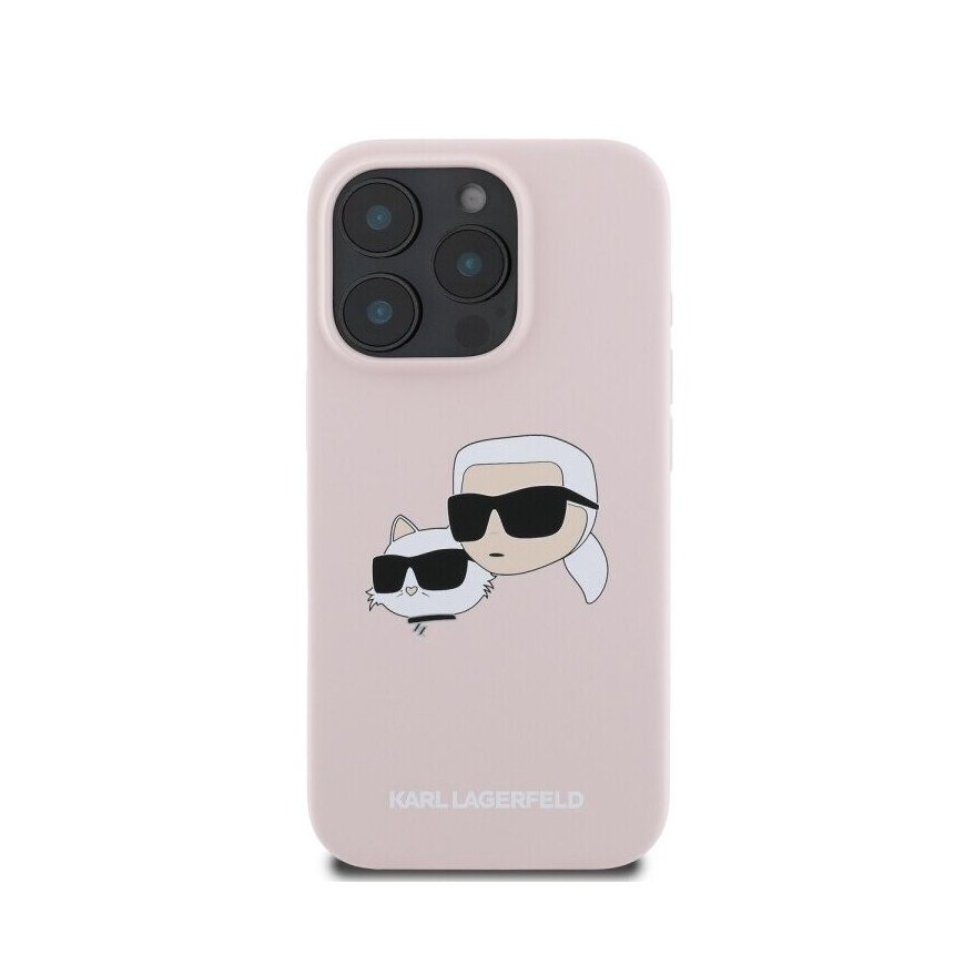 Karl Lagerfeld Liquid Silicone Double Heads MagSafe Case for iPh