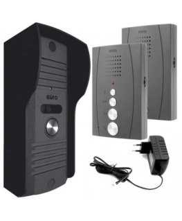 INTERCOM ''EURA'' ADP-51A3 ''DIFESA'' - 1-family, 2 home stations, intercom, graphite