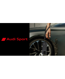 Audi uniwersalna smycz do telefonu 28cm 10mm Leather szary|gray