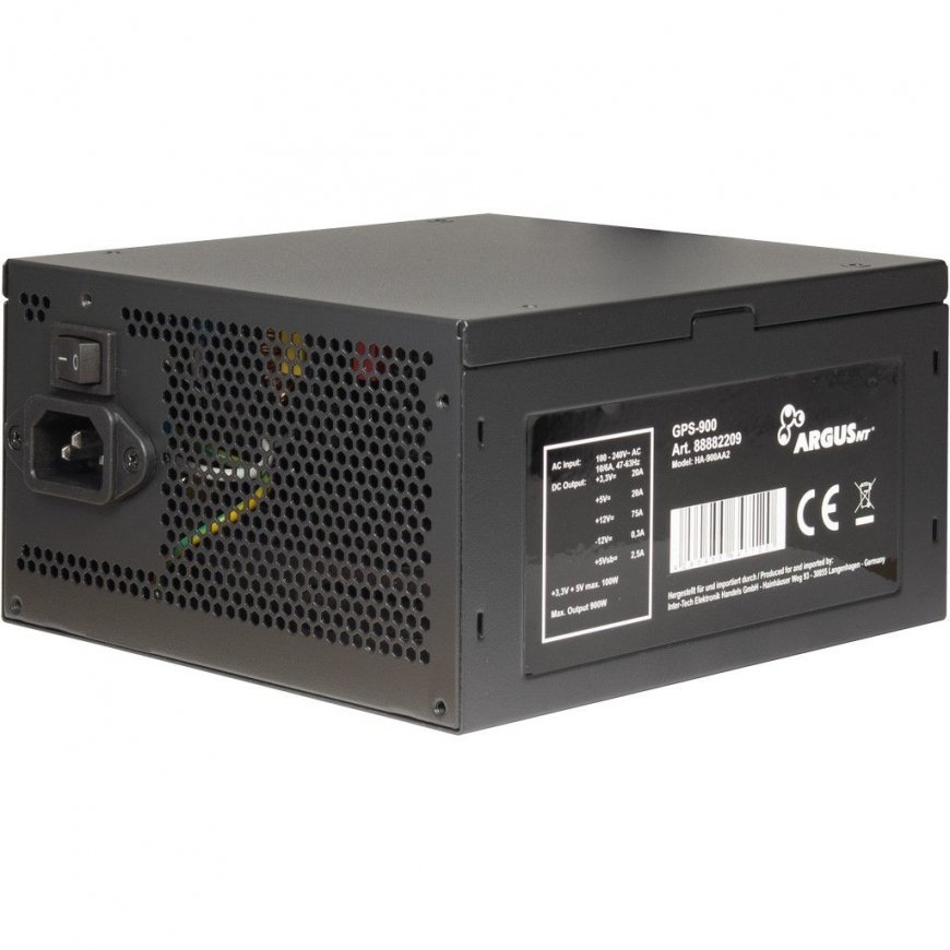 Inter-Tech GPS-900 блок питания 900 W 20+4 pin ATX ATX Черный – 3
