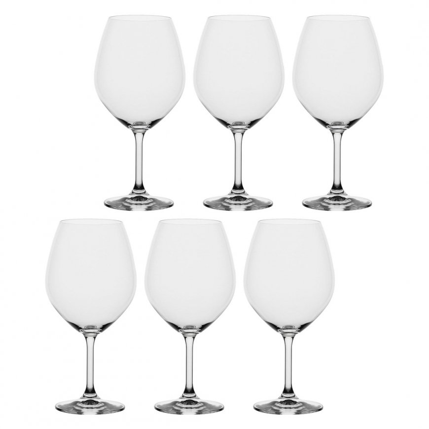 Komplektis 6 Novello Burgundia veiniklaasi – läbipaistev, 710 ml