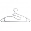 Clothes hangers 5pcs plastic 5in1 Collection 42cm white