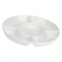 Convivio Round Snack Tray - White, 35.5 cm Convivio Round Snack Tray - White, 35.5 cm