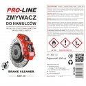 Brake and braking system cleaner PRO-LINE spray 500 ml Brake and braking system cleaner PRO-LINE spray 500 ml