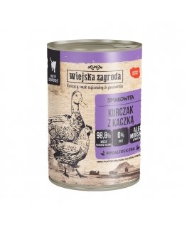 WIEJSKA ZAGRODA Chicken with duck - wet cat food - 400g