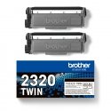 Brother TN-2320TWIN toonerikassett 1 tk Originaal Must Brother TN-2320TWIN toonerikassett 1 tk Originaal Must