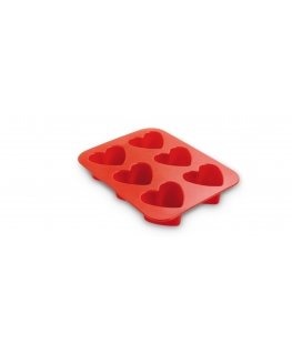 Hearts 6 pieces silicone Juliette 17x22,5x3,8cm