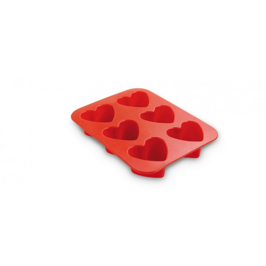 Hearts 6 pieces silicone Juliette 17x22,5x3,8cm