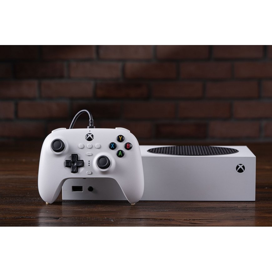 8BitDo Ultimate Wired Controller - Hall Edition -langallinen peliohjain, valkoinen, Xbox / PC – 3