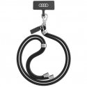 Audi uniwersalna smycz do telefonu 120cm 6mm crossbody czarny|bl Audi uniwersalna smycz do telefonu 120cm 6mm crossbody czarny|bl