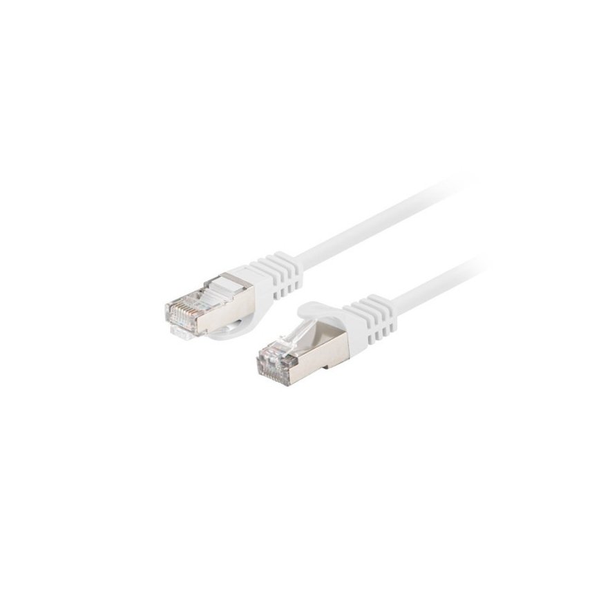 Patchcord cat.6 UTP 0.25M 10-pack fluke passed white