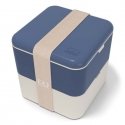 Monbento Bento Square Natural Blue niebieski Monbento Bento Square Natural Blue niebieski