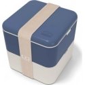 Monbento Bento Square Natural Blue niebieski Monbento Bento Square Natural Blue niebieski