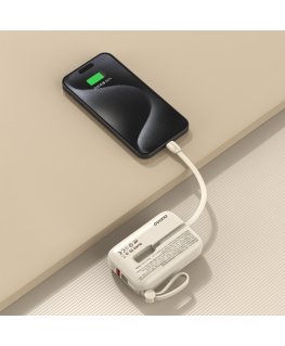 Powerbank Dudao K-14 USB-A | USB-C 10000mAh - beige