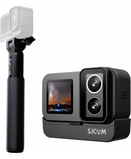 SJCAM SJ20 sporta kamera + automātiskās uzlādes turētājs Melns