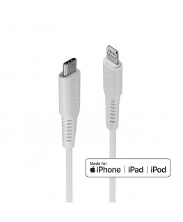 Lindy 31318 кабель с разъемами Lightning 3 m Белый