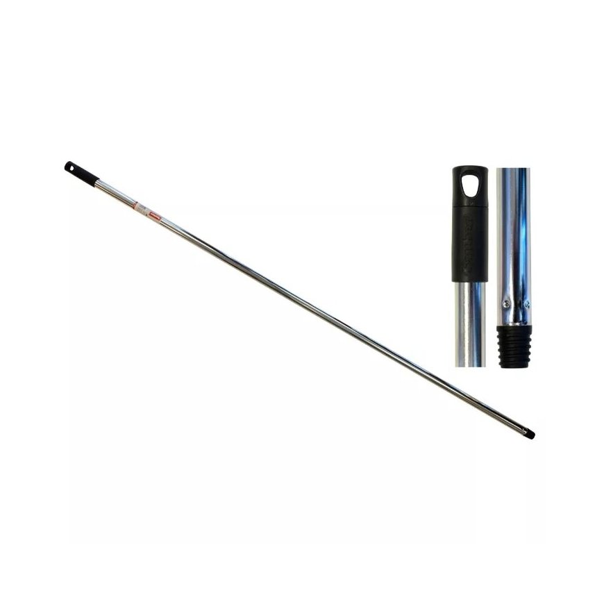Brush handle 130cm chrome