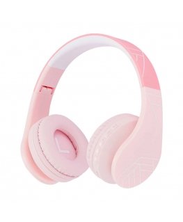PowerLocus P1 wireless headphones for kids (pink)