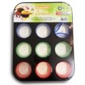 Cupcake tin 12 pcs. Gardenia 27 x 35 x 3 cm + paper cake moulds Cupcake tin 12 pcs. Gardenia 27 x 35 x 3 cm + paper cake moulds