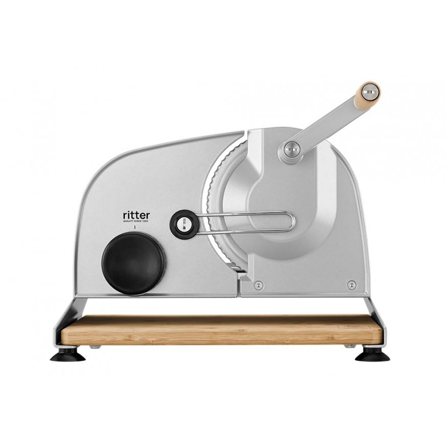 ritter amano 5 food slicer metallic silver