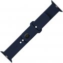 Fixed smartwatch silicone strap, Apple Watch 42 / 44 / 45 mm, blue