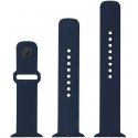 Fixed smartwatch silicone strap, Apple Watch 42 / 44 / 45 mm, blue
