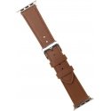 Fixed älykellon nahkaranneke, Apple Watch 42 / 44 / 45 / 49 mm, ruskea