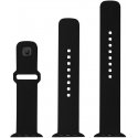 Fixed älykellon silikoniranneke, Apple Watch 42 / 44 / 45 mm, musta Fixed älykellon silikoniranneke, Apple Watch 42 / 44 / 45 mm, musta