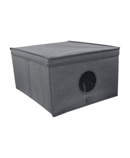 Folding box L size 50x40x25cm Grey